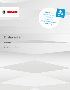 Handleiding Bosch SHE41CM5N Vaatwasser