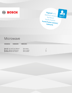 Mode d’emploi Bosch HMV8045C Micro-onde