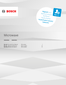Mode d’emploi Bosch HMV3054U Micro-onde