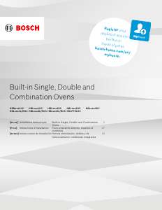 Manual de uso Bosch HBL5455LUC Horno