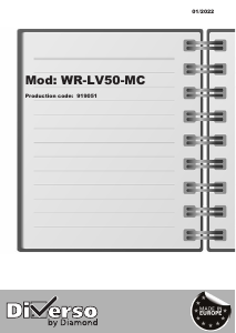 Bedienungsanleitung Diverso WR-LV50-MC Geschirrspüler