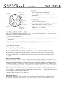 Bruksanvisning Caravelle 45A141 Chronograph Armbandsur