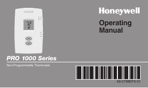 Bruksanvisning Honeywell TH1110DV Pro 1000 Thermostat