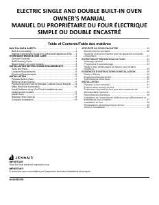 Mode d’emploi Jenn-Air JOESC330RM Four