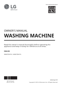 Handleiding LG WM6700HBA Wasmachine