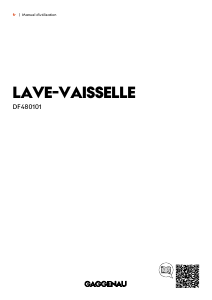 Mode d’emploi Gaggenau DF480101 Lave-vaisselle