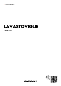 Manuale Gaggenau DF481101 Lavastoviglie