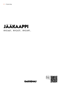 Käyttöohje Gaggenau RVC477190 Jääkaappi