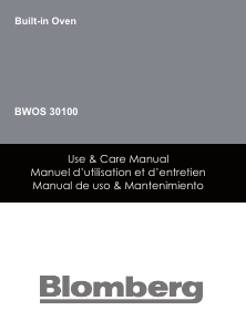 Manual de uso Blomberg BWOS 30100 SS Horno