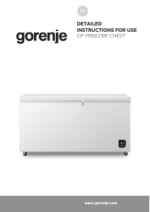 Manual Gorenje FH50EAW Freezer