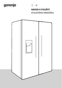 Manuál Gorenje NRR9185ESXL1 Lednice s mrazákem