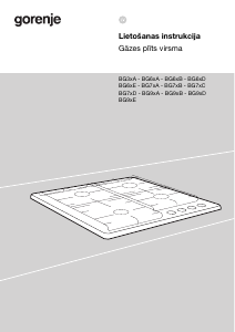 Rokasgrāmata Gorenje GW6D42CLI Plīts virsma