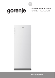 Manual Gorenje R4142PW Refrigerator