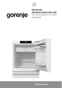 Manual Gorenje RBIU609EA1 Refrigerator