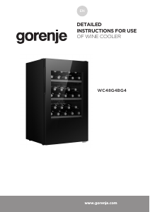 Manual Gorenje WC48G4BG4 Wine Cabinet