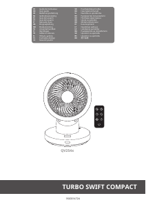 Vadovas Rowenta QV2540F0 Turbo Swift Compact Ventiliatorius