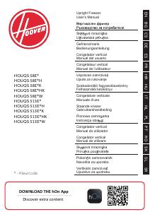 Instrukcja Hoover HOUQS 513EWH Zamrażarka