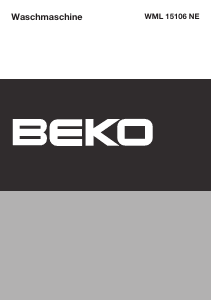 Bedienungsanleitung BEKO WML 15106 NE Waschmaschine