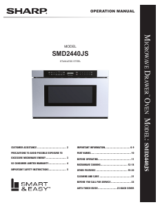 Manual Sharp SMD2440JS Microwave
