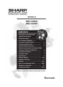 Manual Sharp ZSMC1452KH Microwave