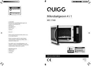 Brugsanvisning Quigg MD 17500 Mikroovn