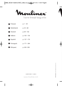 Manual Moulinex OW6101 Máquina de pão