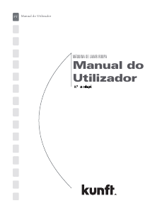 Manual Kunft KWM3485 Máquina de lavar roupa