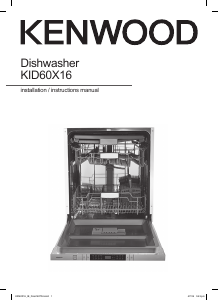 Manual Kenwood KID60X16 Dishwasher