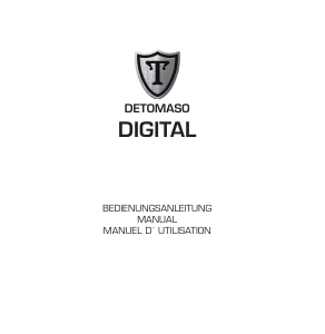 Manual Detomaso Digital/Analogue combination 2 Watch