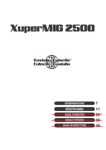 Bruksanvisning Castolin XuperMIG 2500 Svetsmaskin