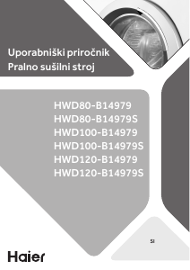 Priročnik Haier HWD100-B14979U1 Pralno-sušilni stroj