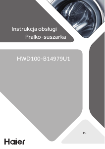 Instrukcja Haier HWD100-B14979U1 Pralko-suszarka