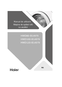 Manual Haier HWD120-B14979 Mașină de spalat cu uscator