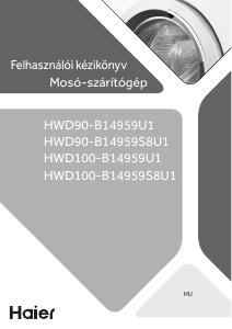 Használati útmutató Haier HWD90-B14959U1 Mosó-szárítógép