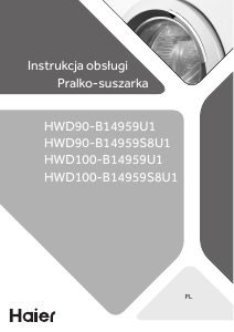 Instrukcja Haier HWD90-B14959U1 Pralko-suszarka