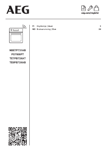 Käyttöohje AEG TE7PB73XAT Uuni