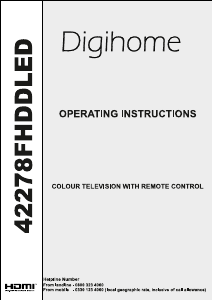 Handleiding Digihome 42278FHDDLED LED televisie
