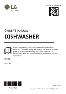 Handleiding LG DB242TX Vaatwasser