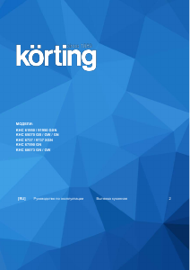 Руководство Körting KHC6737XGN Кухонная вытяжка