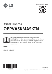 Bruksanvisning LG SDU557HM Oppvaskmaskin