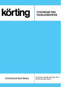 Manual Körting KHC6839RB Cooker Hood