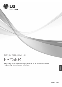 Bruksanvisning LG GF5237AVHZ Fryser