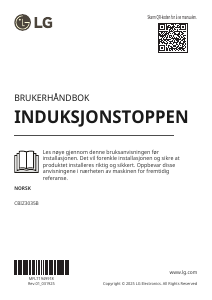 Bruksanvisning LG CBIZ3035B Kokeplate