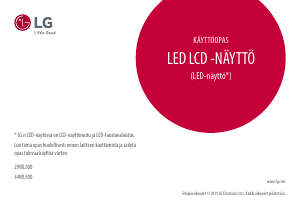 Käyttöohje LG 34WL500-B LED-näyttö