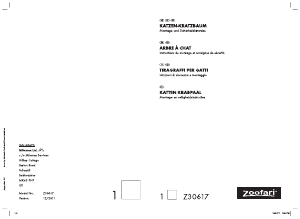 Bedienungsanleitung Zoofari IAN 68670 Kratzbaum