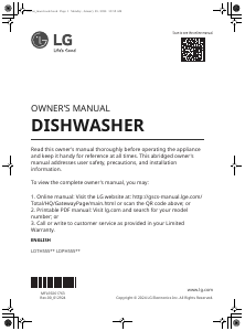 Mode d’emploi LG LDPH5554S Lave-vaisselle
