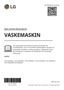 Bruksanvisning LG F4X1009NWK Vaskemaskin
