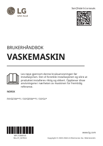 Bruksanvisning LG P4Y5EYW6WY Vaskemaskin
