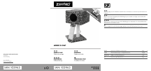 Handleiding Zoofari IAN 103963 Krabpaal