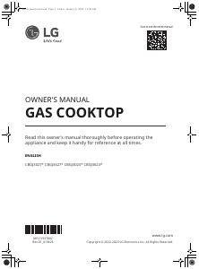 Mode d’emploi LG CBGJ3627S Table de cuisson